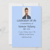 Invitation Service Memorial personnalisé Motorcycle Moker Cho (Dos)