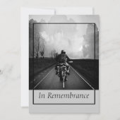 Invitation Service Memorial personnalisé Motorcycle Moker Cho (Devant)