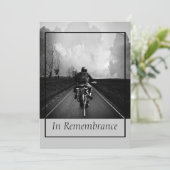 Invitation Service Memorial personnalisé Motorcycle Moker Cho (Debout devant)