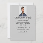 Invitation Service Memorial personnalisé Motorcycle Moker Cho (Dos)