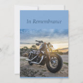 Invitation Service Memorial personnalisé Motorcycle Moker Cho (Devant)