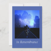 Invitation Service Memorial personnalisé Motorcycle Moker Cho (Devant)