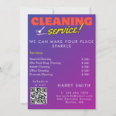 Invitation Services De Nettoyage Analyse Des Prix Payés Pour  (Devant)