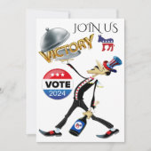 Invitation Servir la victoire électorale pour la version démo (Devant)