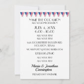 Invitation Servir la victoire électorale version républicaine (Dos)