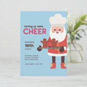 Invitation Servir Un Pain D'Épice De Père Noël À La Cuisson (Debout devant)
