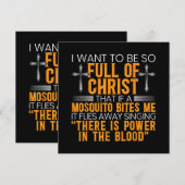 Invitation Serviteur de Dieu fidèle religieux chrétien drôle (Devant / Derrière)