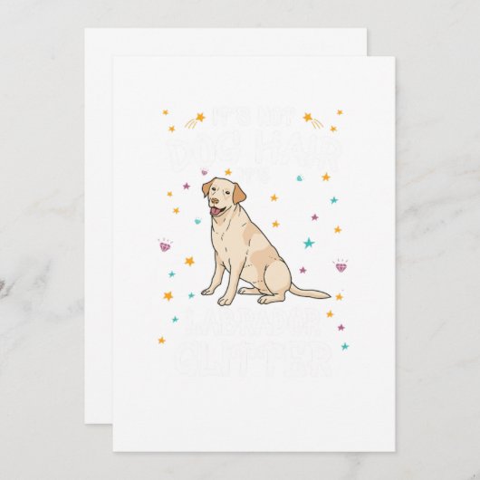 Invitation Ses Cheveux Pas De Chien Sa Parties scintillant Du (Devant / Derrière)