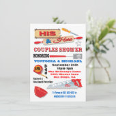 Invitation Ses et ses couples Outils Cuisine Douche Invitatio (Debout devant)