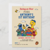 Invitation Sesame Street Baseball Anniversaire (Devant)