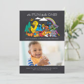 Invitation Sesame Street | C'est chouette d'avoir un an - Tab (Debout devant)