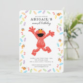 Invitation Sesame Street Elmo | Anniversaire de Crayon (Debout devant)