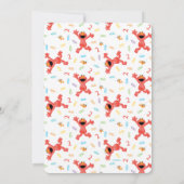 Invitation Sesame Street Elmo | Anniversaire de Crayon (Dos)