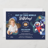 Invitation Sesame Street | Elmo - Photo d'anniversaire dans l (Devant)
