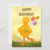 Invitation Sesame Street - Grand oiseau (Devant)