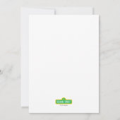 Invitation Sesame Street Noël Cookie Premier Anniversaire (Dos)