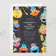 Sesame Street Pals Chalkboard Confetti Anniversair