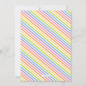 Invitation Sesame Street Pals Pastel | 1er anniversaire photo (Dos)