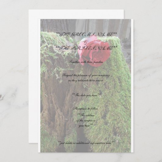 Invitation S'est levé (Devant / Derrière)