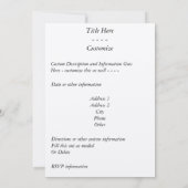 Invitation S'est levé (Dos)