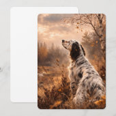 Invitation Setter anglais (Devant / Derrière)