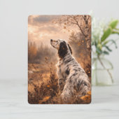 Invitation Setter anglais (Debout devant)