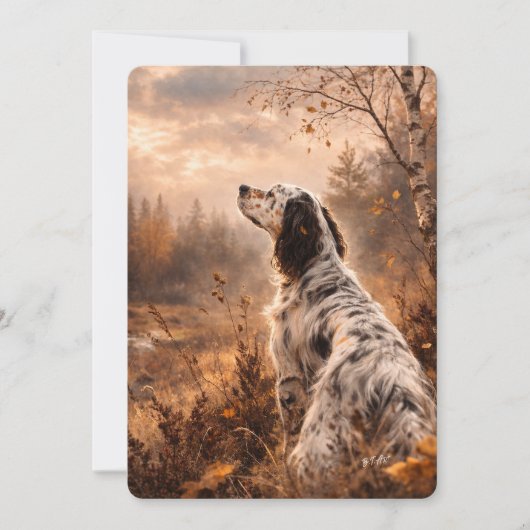 Invitation Setter anglais (Devant)