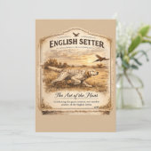 Invitation SETTER ANGLAIS, l'art de la chasse (Debout devant)