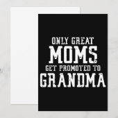 Invitation Seules Les Grandes Moms Sont Promues Aux T-Shirts  (Devant / Derrière)