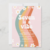 Invitation Seven est une Vibe super marguerite arc-en-ciel 7e (Devant)