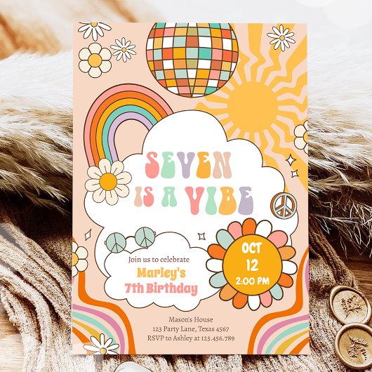 Invitation Seven est une Vibe Super Retro Rainbow 7e annivers