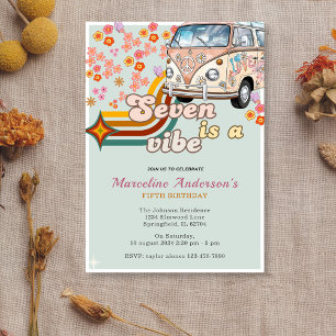 Invitation Seven est Vibe Daisy Van Floral 7e anniversaire