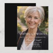 Invitation Seventy and Fabulous Photo 70th Birthday Party (Devant / Derrière)