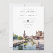 Invitation Seville Spain Destination Photo Wedding (Devant)