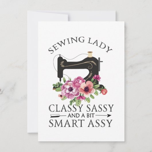 Invitation Sewing Lady Class Sassy And A Bit Smart Assy (Dos)