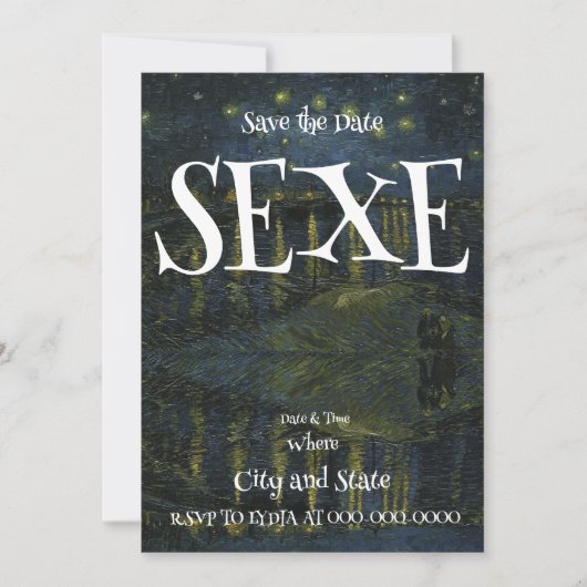 INVITATION SEXE (Devant)