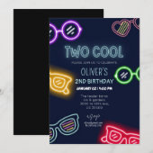 Invitation Sexe neutre drôle 2ème anniversaire (Devant / Derrière)