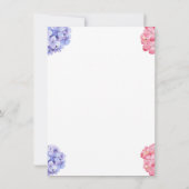 Invitation Sexe Révéler Citrouille blanc et fleurs (Dos)