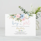 Invitation Sexe révéler floral (Debout devant)