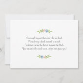 Invitation Sexe révéler floral (Dos)