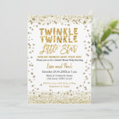 Invitation Sexe Révéler Twinkle Baby shower Little Star (Debout devant)