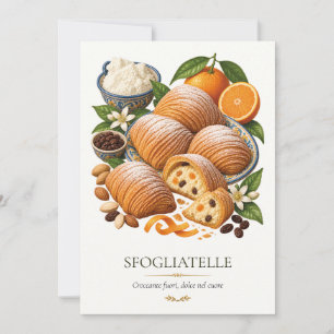 Invitation Sfogliatelle – Vintage Italian Dessert
