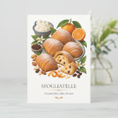 Invitation Sfogliatelle – Vintage Italian Dessert (Debout devant)
