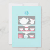 Invitation Shabby-Chic Baby shower Tea Party Bingo (Dos)