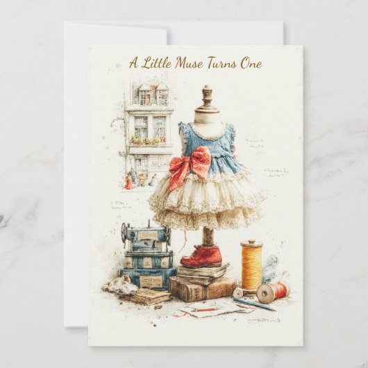 Invitation Shabby Chic Dress & Couture Studio 1er anniversair (Devant)