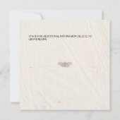 Invitation Shabby Chic Mariage Pressé Fleurs Mariage Invitati (Dos)