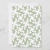 Invitation Shabby Chic Rose Protea Fête des mariées de parfum (Dos)