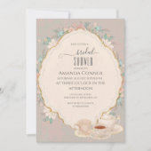 Invitation Shabby chic Tea Party Fête des mariées (Devant)