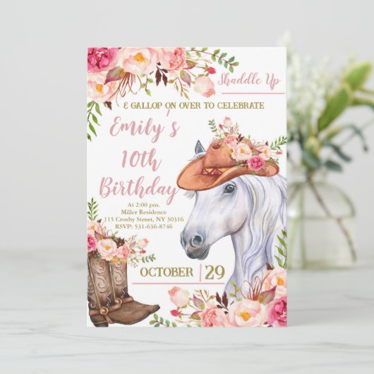 Invitation Shaddup Anniversaire, Fête d'anniversaire de la fi (Debout devant)