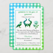Invitation Shadow Ball Dark Fantasy Birthday Design Script (Devant / Derrière)